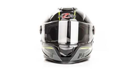Шлем мото интеграл "Hizer"В565(S)black\yellow